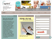 Tablet Screenshot of agelessmedicalsolutions.com